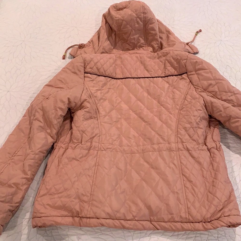 Dusty rose (pink) quilted jacket - Picture 5 of 8